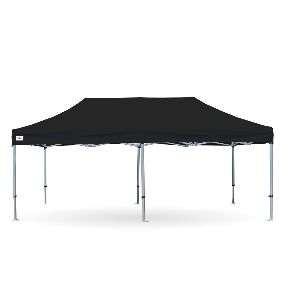 3X6M Svart Pop-Up Telt Uten Vegger 16-20 Pers (Inkludert opprigg og nedrigg)