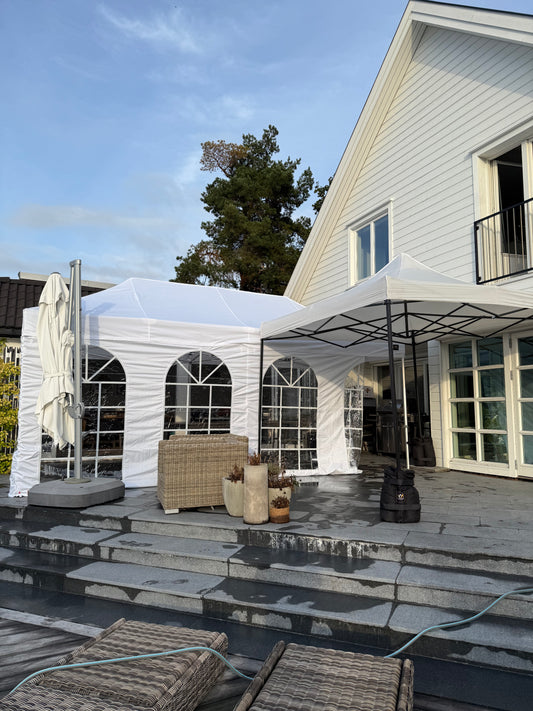3X6M Pop-Up Telt Med Vegger 16-20 Pers (Inkludert opprigg og nedrigg)