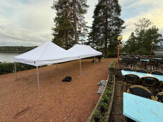 4X12M Pop-Up Telt Uten Vegger 40-60 Pers (Inkludert opprigg og nedrigg)