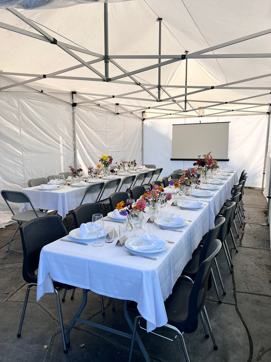 4X8M Pop-Up Telt Med Vegger 32-40 Pers (Inkludert opprigg og nedrigg)