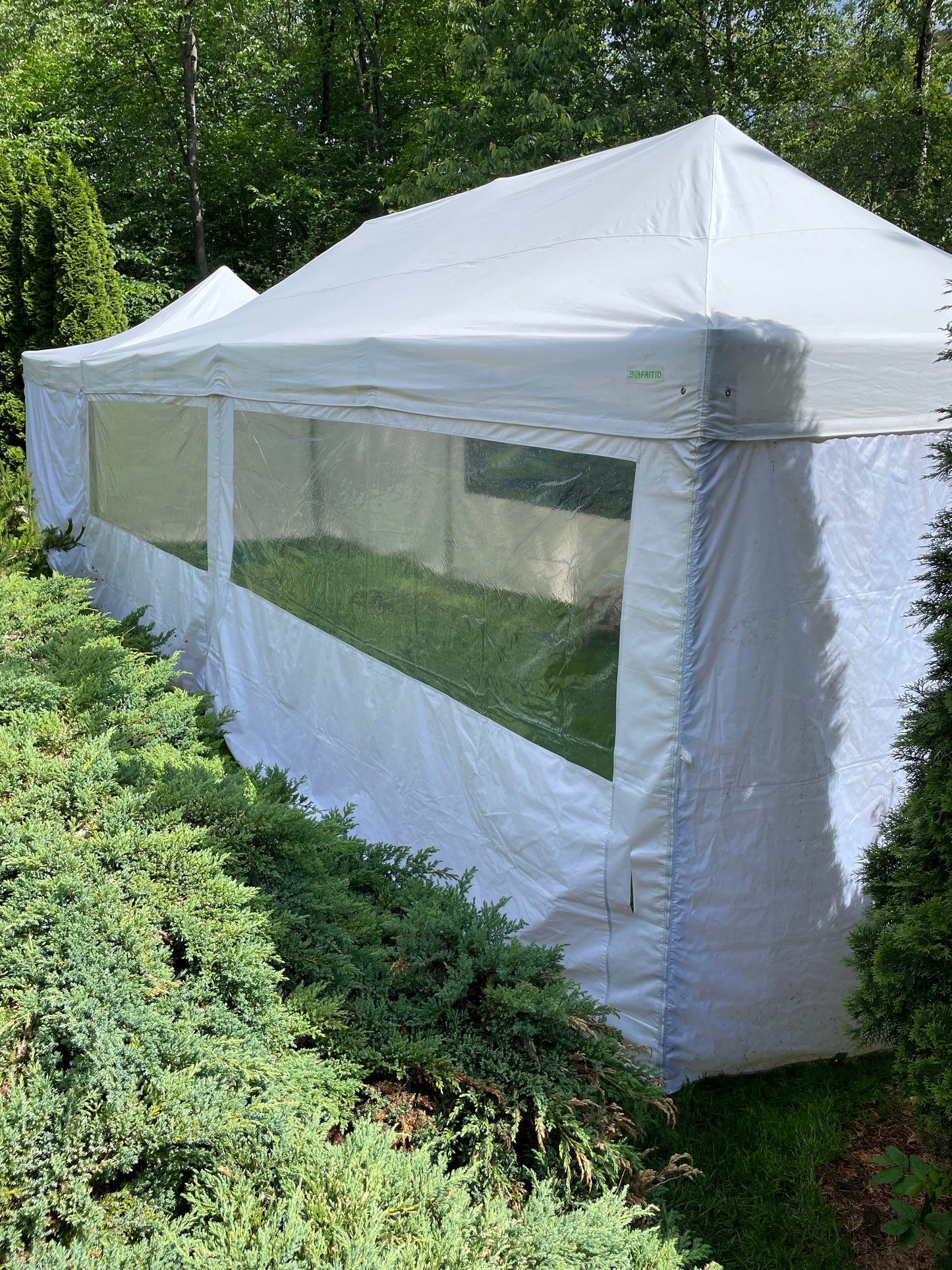 4X12M Pop-Up Telt Med Vegger 40-60 Pers (Inkludert opprigg og nedrigg)