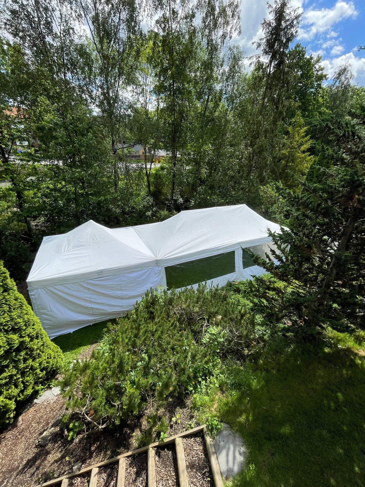4X12M Pop-Up Telt Uten Vegger 40-60 Pers (Inkludert opprigg og nedrigg)