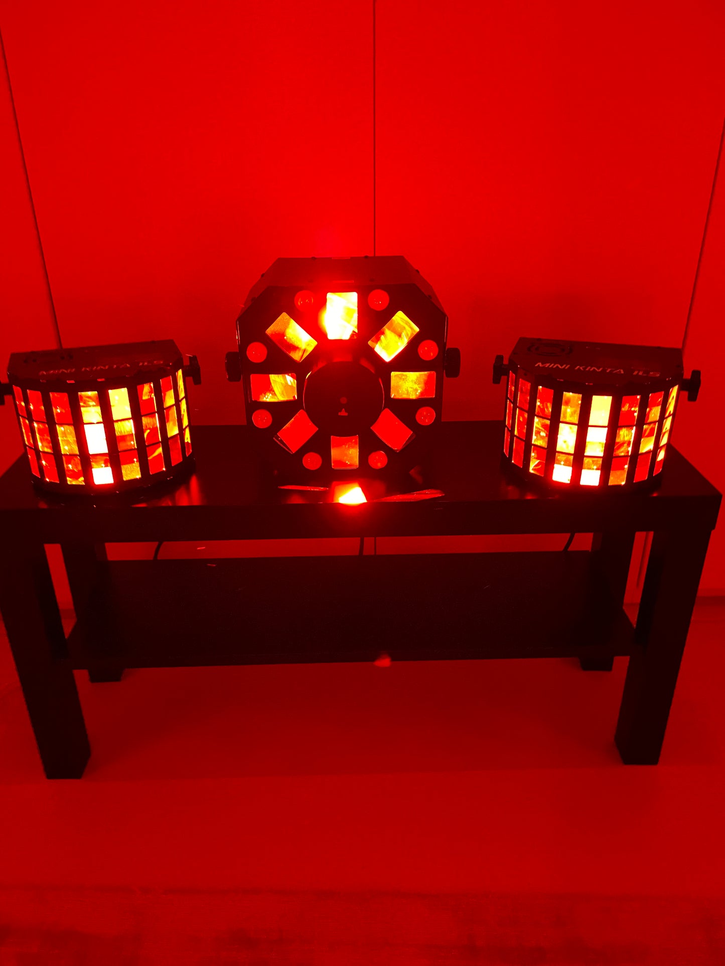 Light package with strobe, LED and laser