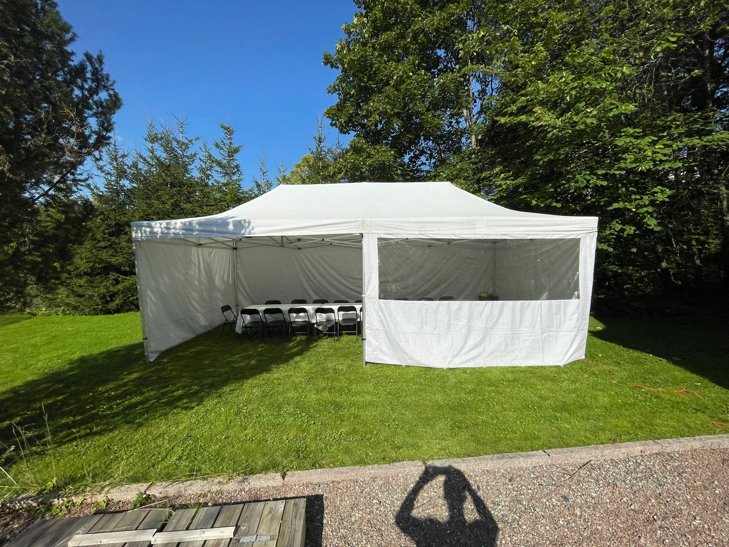 4X8M Pop-Up Telt Med Vegger 32-40 Pers (Inkludert opprigg og nedrigg)
