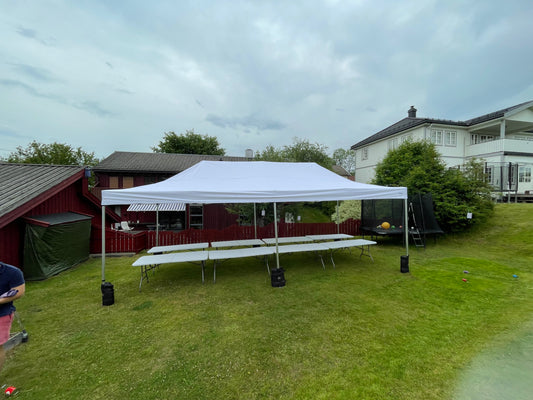 4X8M Pop-Up Telt Uten Vegger 32-40 Pers (Inkludert opprigg og nedrigg)