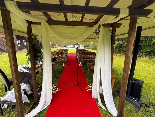 6X12M Topptelt Uten Vegger 64-90 Pers (Inkludert opprigg og nedrigg)