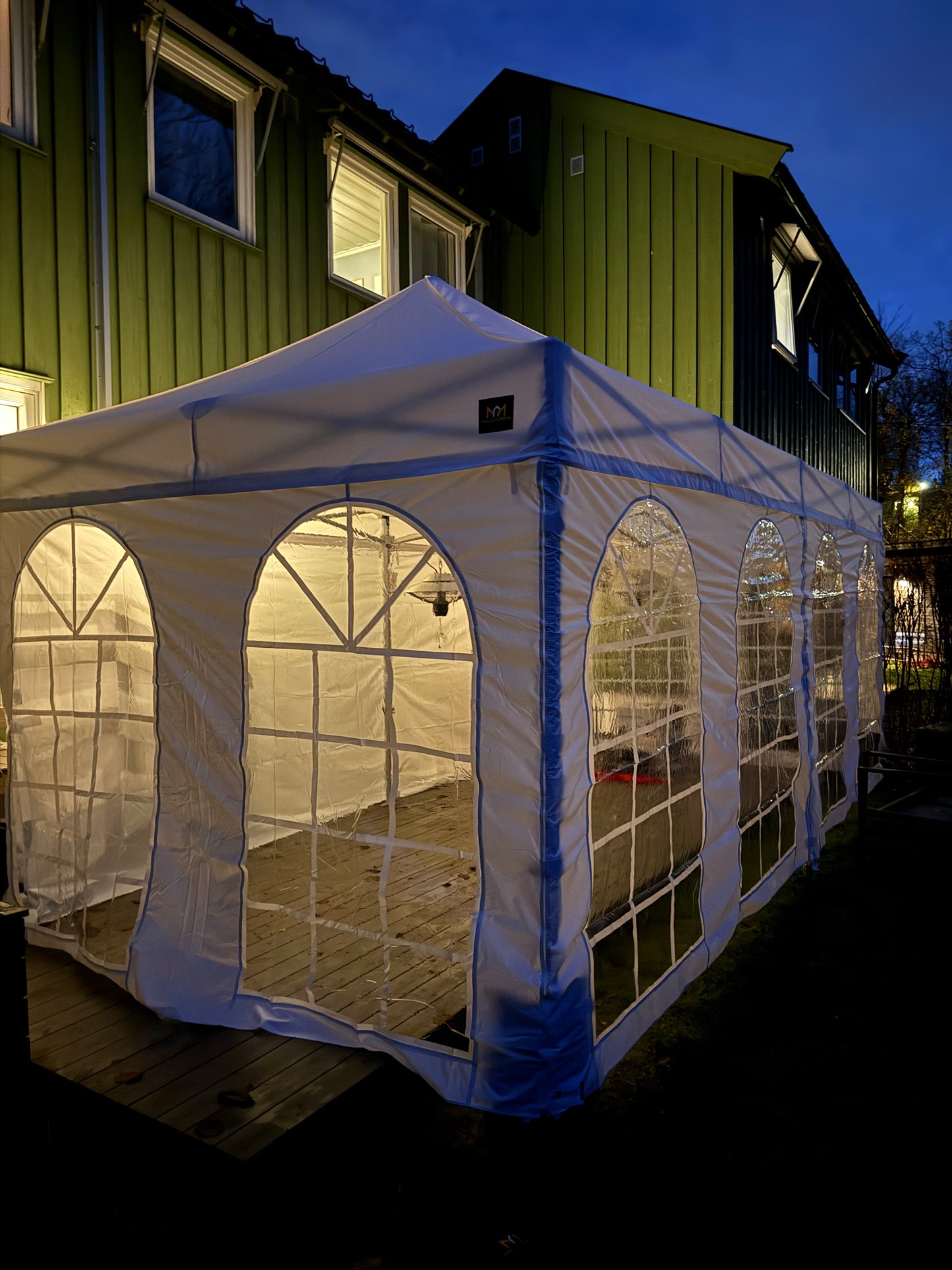 3X6M Quick-Up Telt Med Vegger 16-28 Pers (Inkludert opprigg og nedrigg)