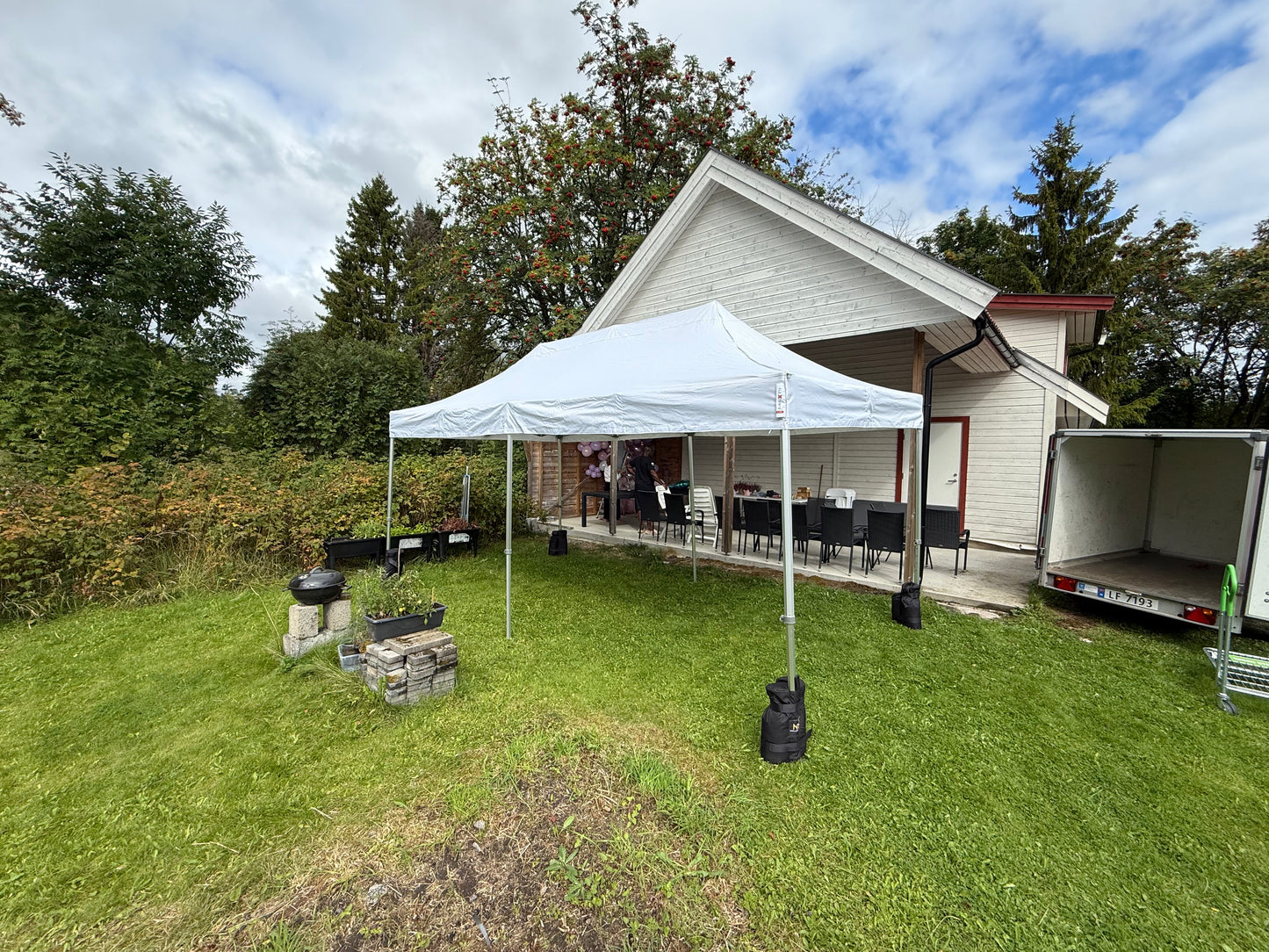 3x6m Quick-Up Tent Without Walls 16-20 People (Including setup and takedown)