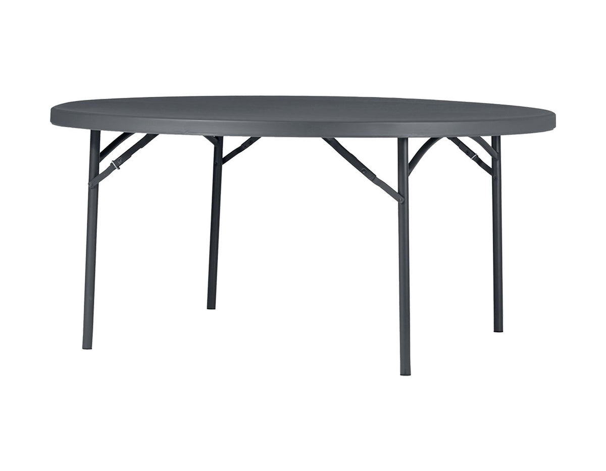 Shark Grey Runde Klappbord 160 cm
