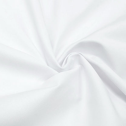 Round Folding Table 160 cm + White Round Tablecloth 270 cm 