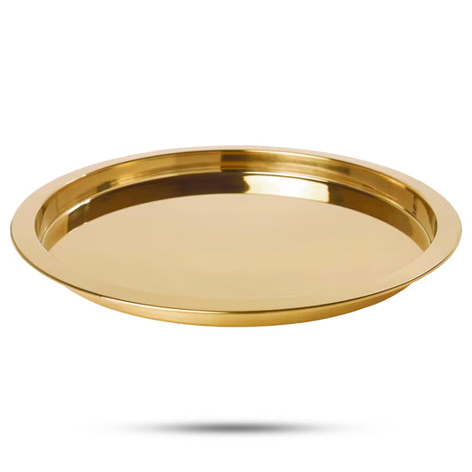 Serveringsbrett Rundt, Messing D:38CM