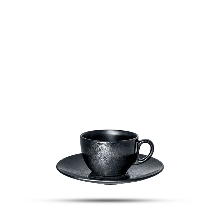 Carbon Coffee Cup with Saucer 23CL