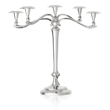 Høy Kandelaber 5-Armet H:47CM