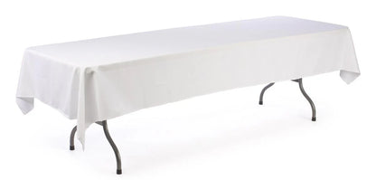 Hvit Klappbord 75 x 180 cm + Hvit Duk 140 x 240 cm