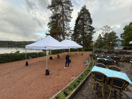 4X12M Pop-Up Telt Uten Vegger 40-60 Pers (Inkludert opprigg og nedrigg)