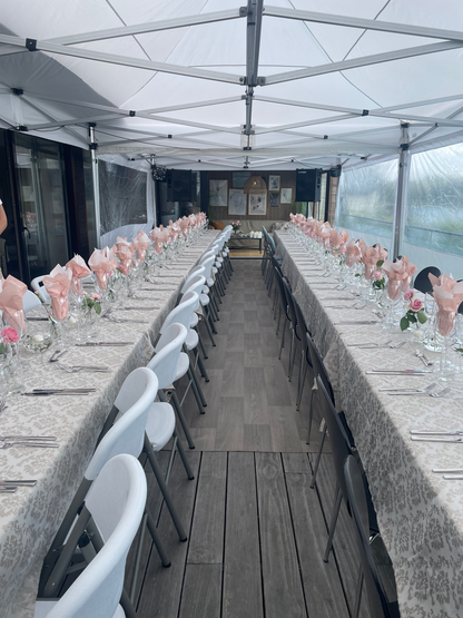 4X12M Pop-Up Telt Med Vegger 40-60 Pers (Inkludert opprigg og nedrigg)