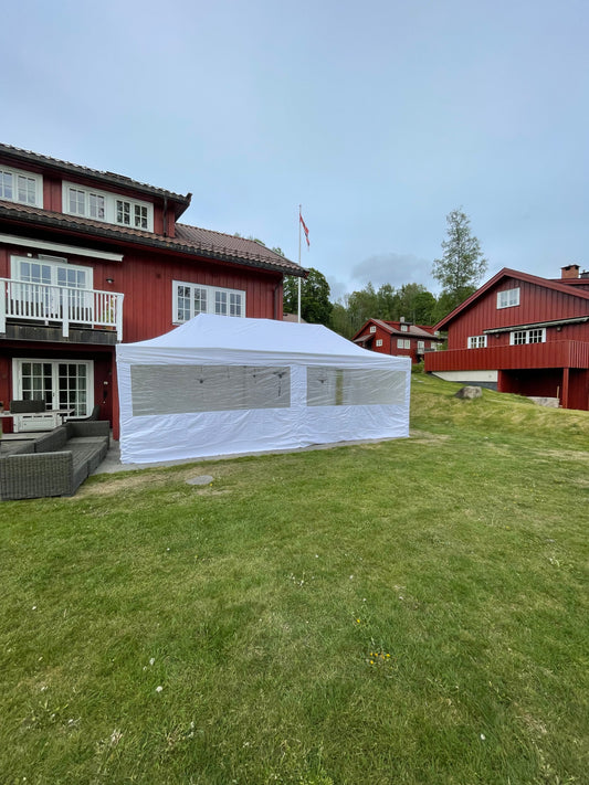 4X8M Pop-Up Telt Med Vegger 32-40 Pers (Inkludert opprigg og nedrigg)