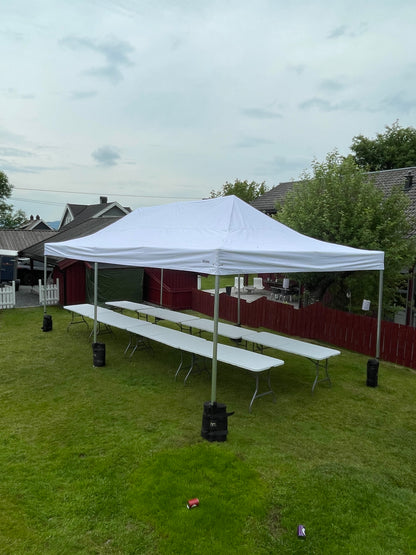 4X8M Pop-Up Telt Uten Vegger 32-40 Pers (Inkludert opprigg og nedrigg)