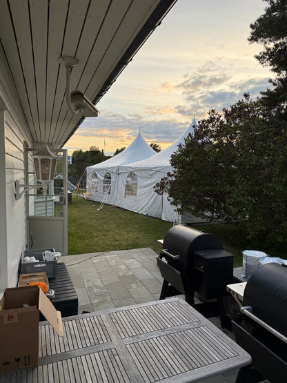6X12M Top Tent With Walls 64-90 People (Including set-up and take-down) 