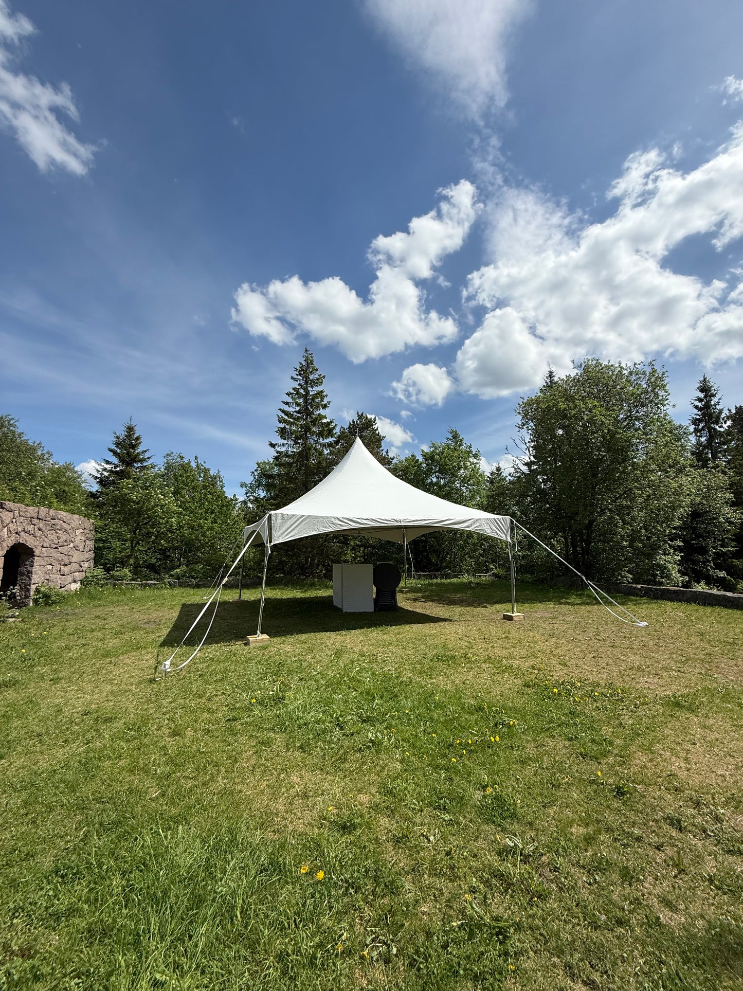 6X6M Topptelt Uten Vegger 32-70 Pers (Inkludert opprigg og nedrigg)