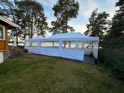 4X12M Quick-Up Telt Med Vegger 32-90 Pers (Inkludert opprigg og nedrigg)