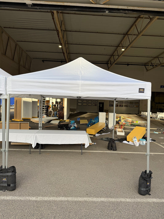 3x6m Quick-Up Tent Without Walls 16-20 People (Including setup and takedown)