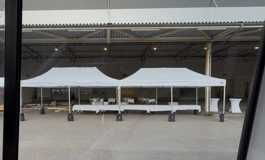 3X12M Quick-Up Telt Uten Vegger 32-40 Pers (Inkludert opprigg og nedrigg)
