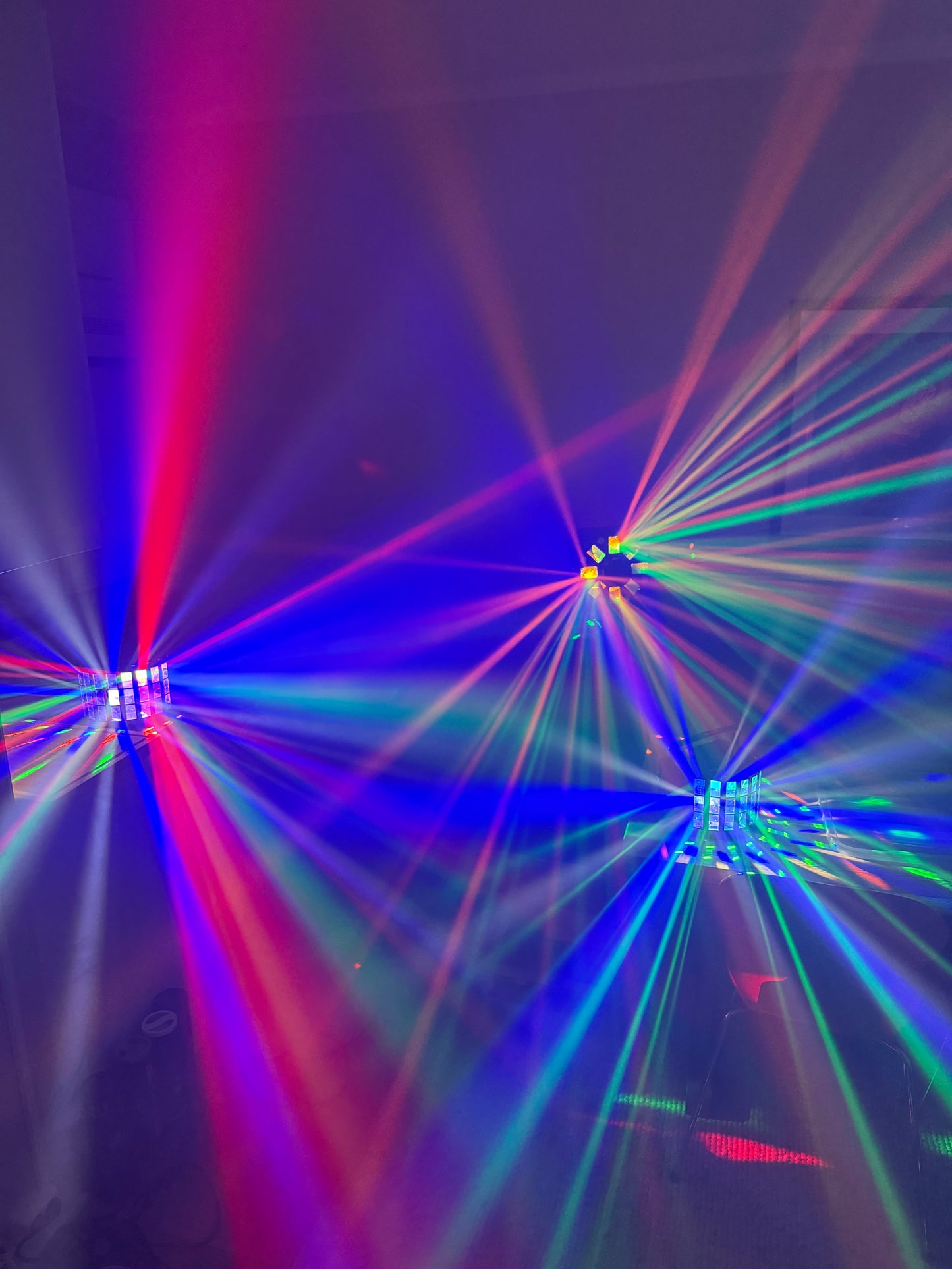 Light package with strobe, LED and laser 