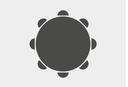 Light gray round folding table 160 cm 