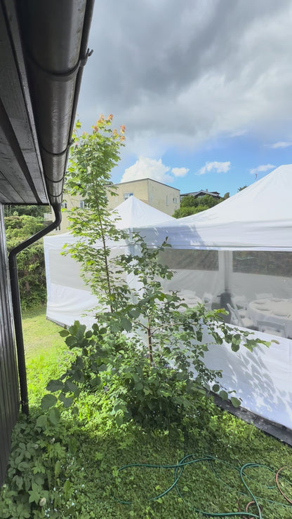 4X12M Quick-Up Telt Med Vegger 40-60 Pers (Inkludert opprigg og nedrigg)
