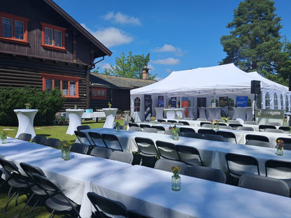 8X8M Quick-Up Telt Med Vegger 50-75 Pers (Inkludert opprigg og nedrigg)